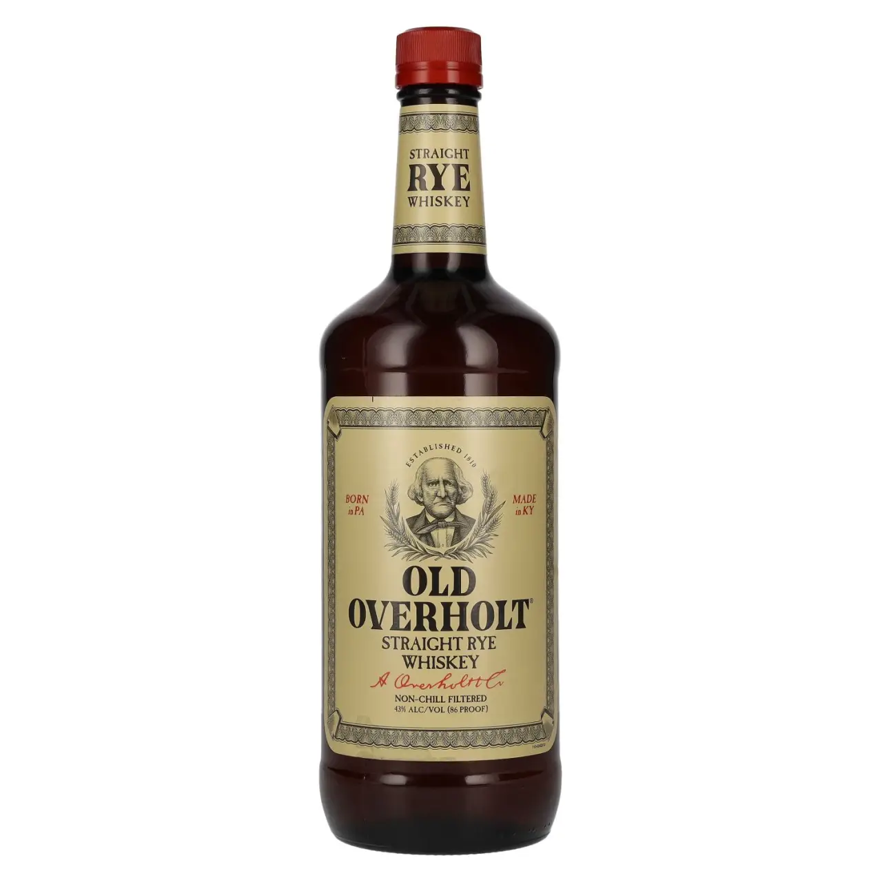 Old Overholt 4 Year Old Straight Rye Whiskey 1L