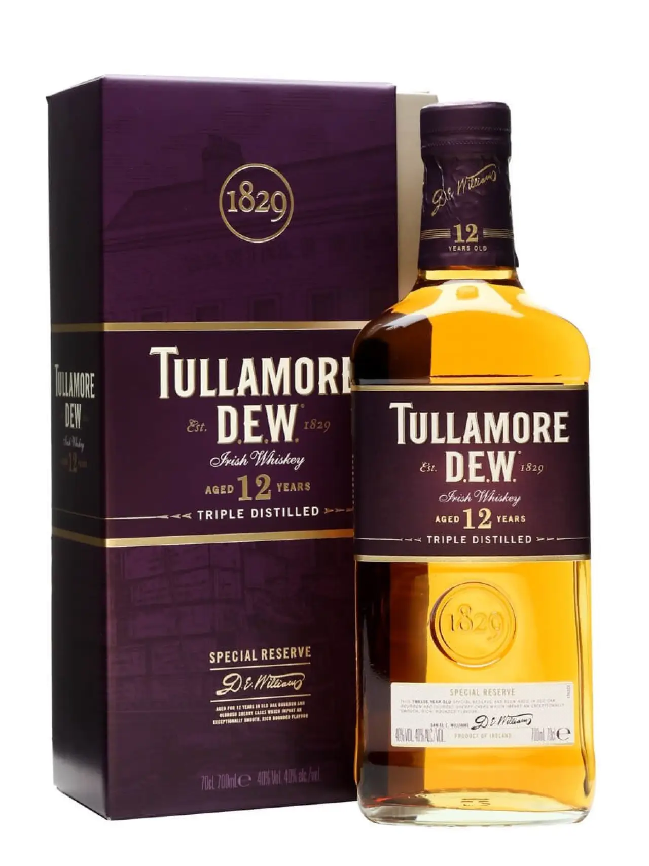 TULLAMORE DEW 12 YR OLD 750M