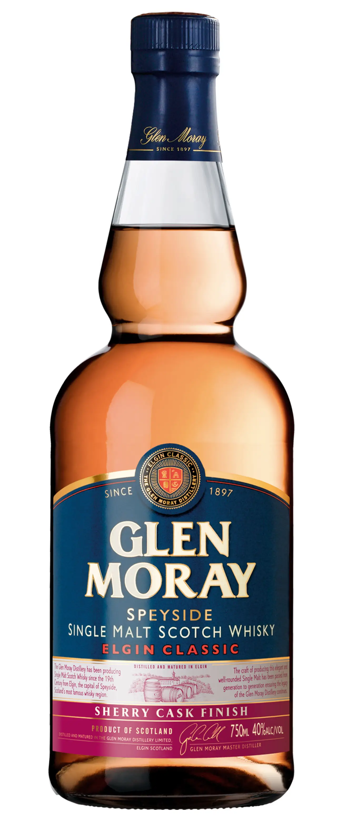 GLEN MORAY SPEYSIDE  CLASSIC SCOTCH 750M