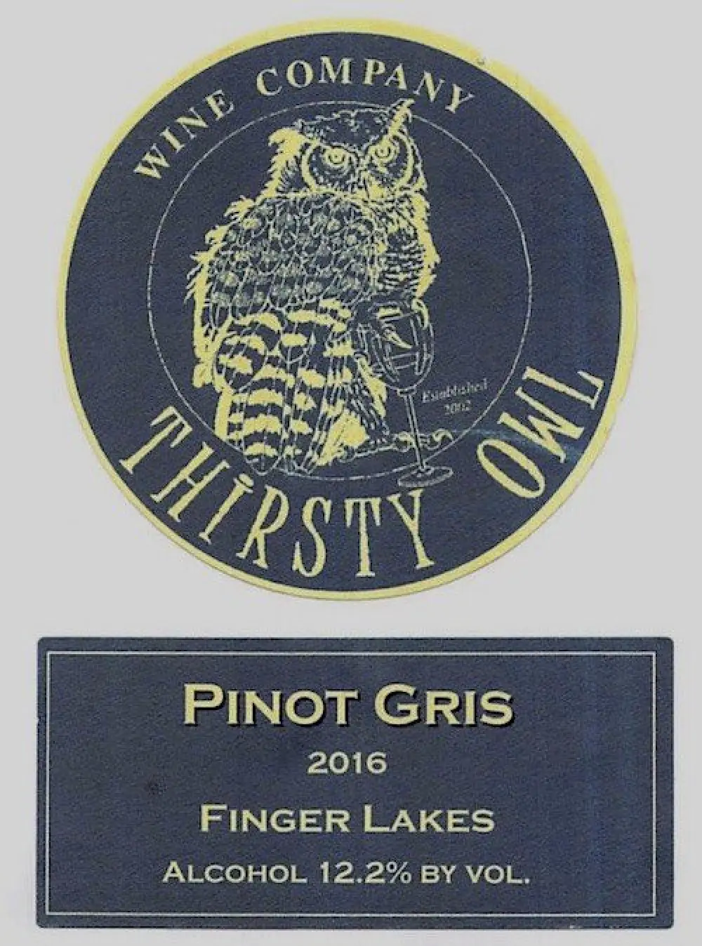 THIRSTY OWL PINOT GRIS 750M