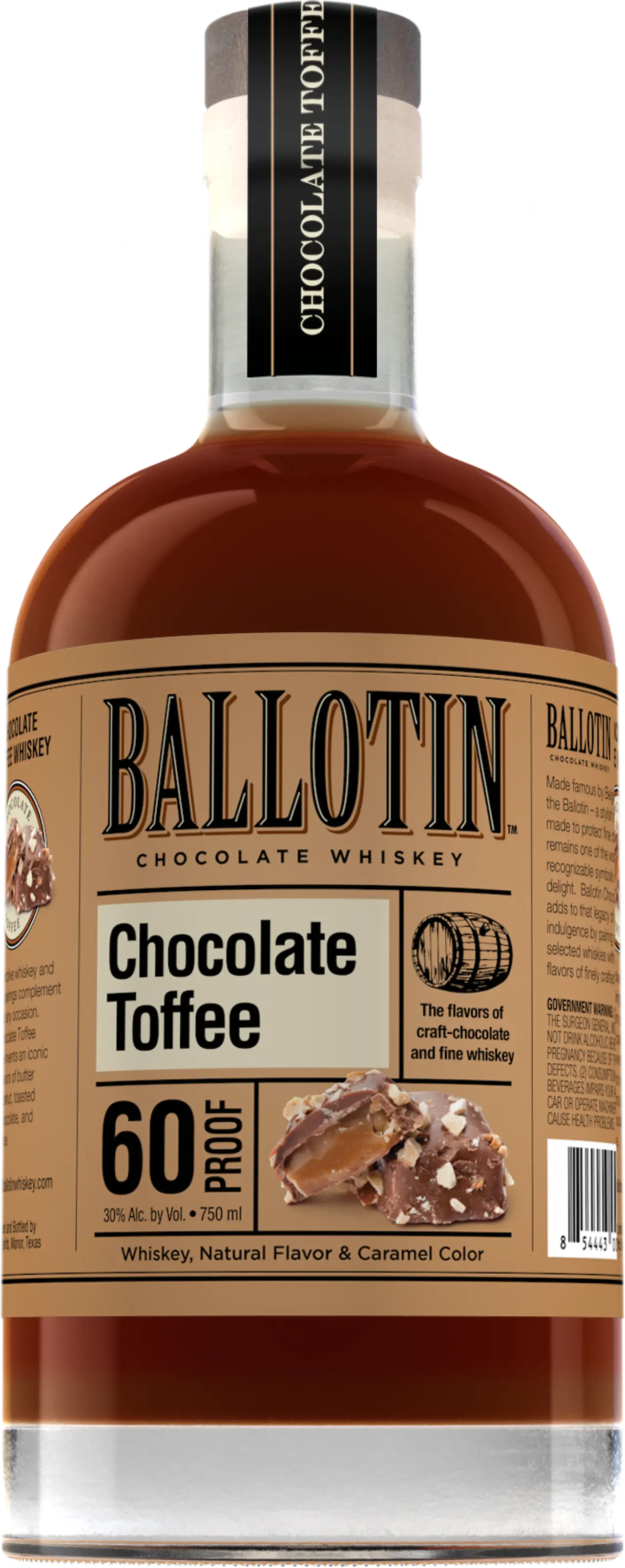 BALLOTIN CHOCOLATE TOFFEE WHISKEY 750M