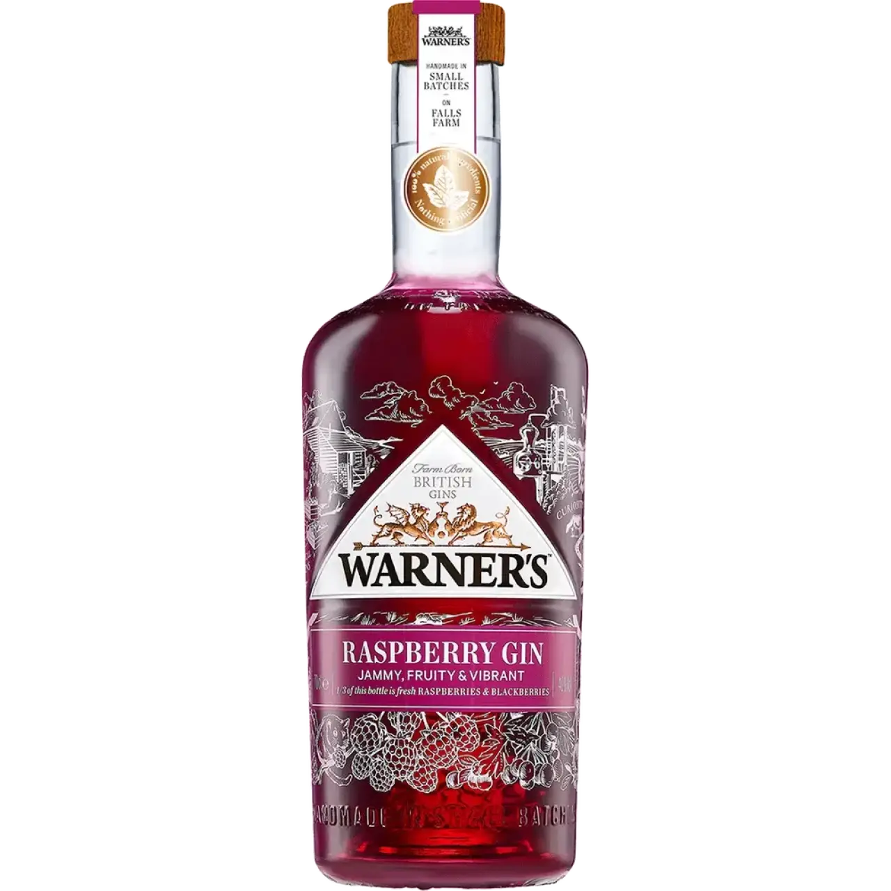 WARNERS RASPBERRY GIN 750M