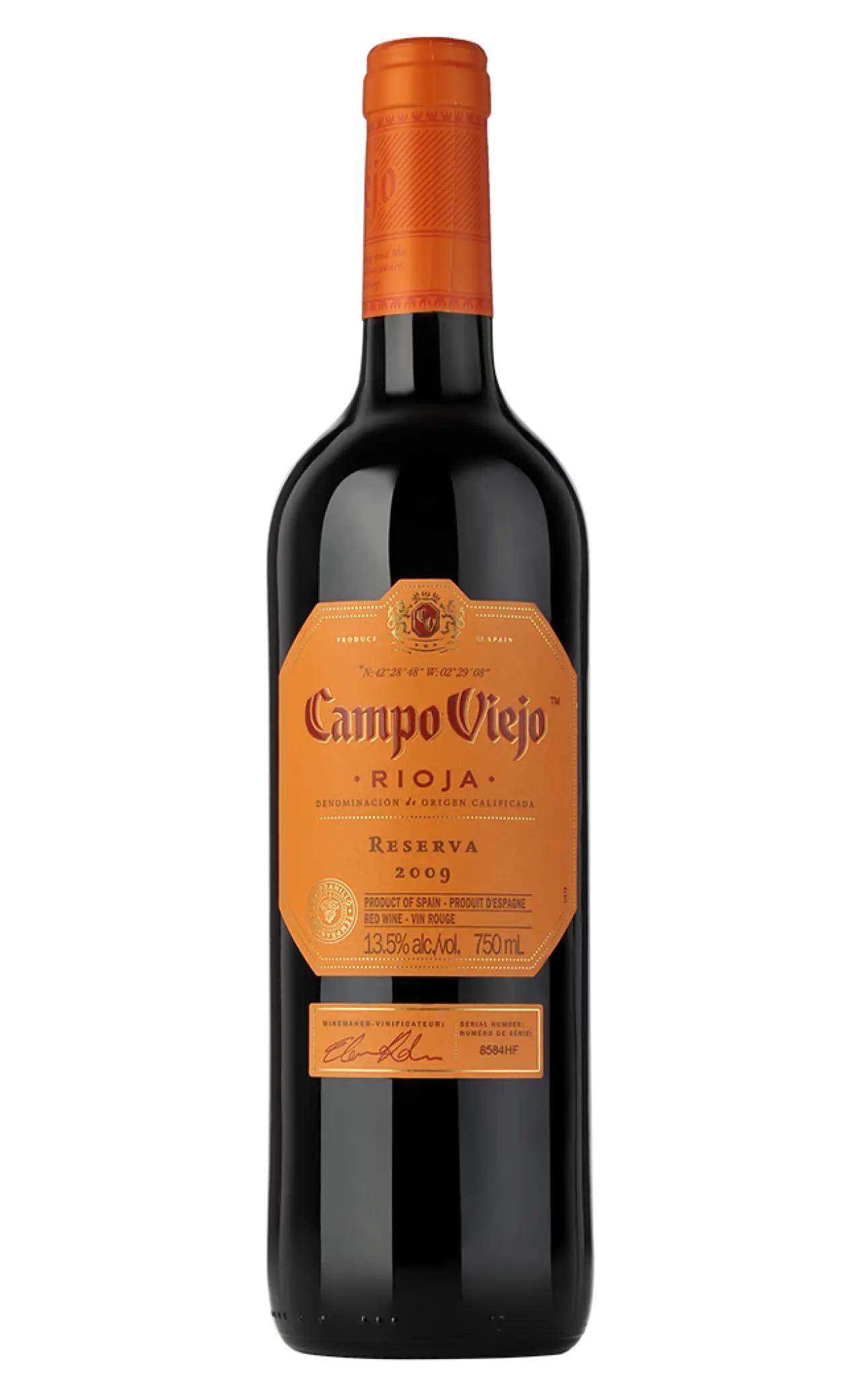 CAMPO VIEJO RIOJA TEMPRANILLO 750M