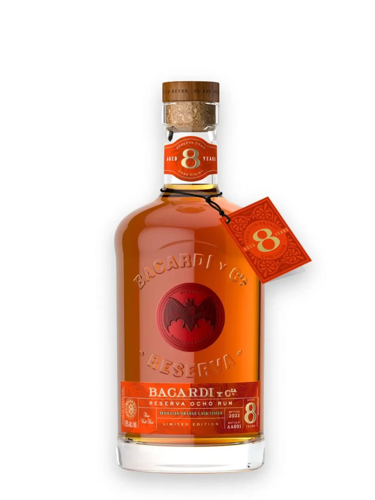 BACARDI 8YR SEVILLIAN ORANGE 750M OCHO RESERVA