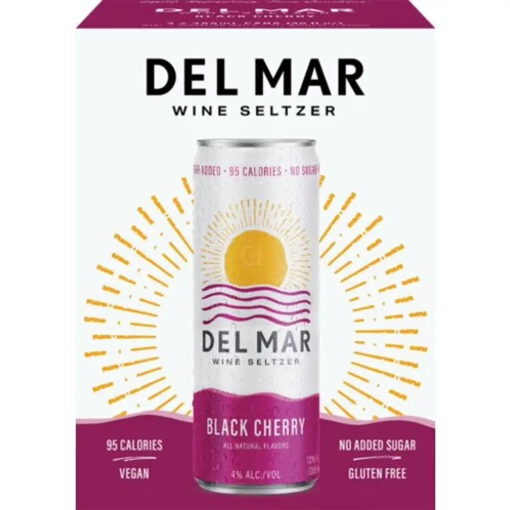 DEL MAR BLACK CHERRY  4@355ML