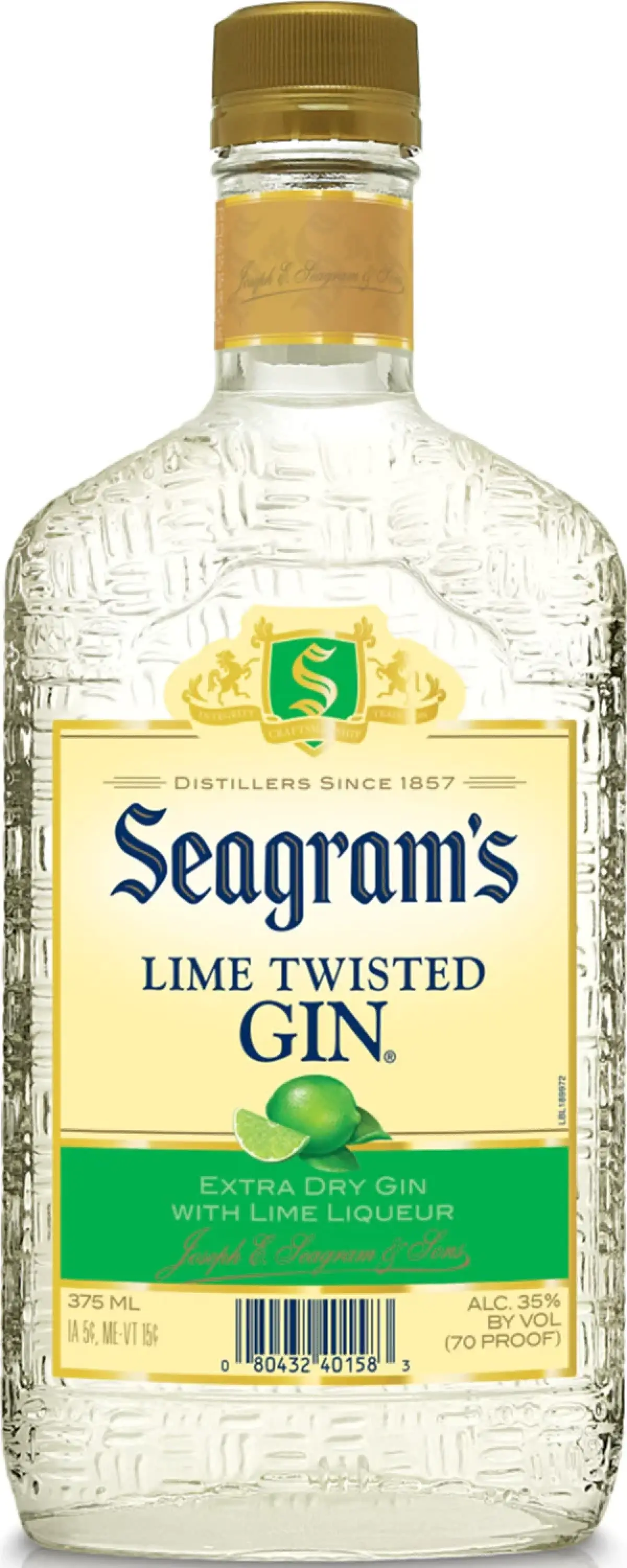 SEAGRAMS LIME TWIST GIN 375M