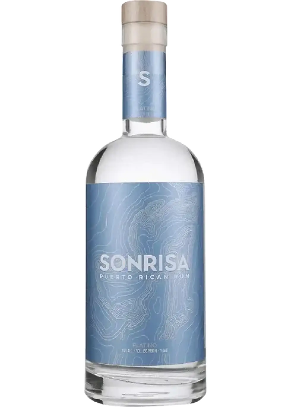 SONRISA PLATINO PUERTO RICAN RUM 750M