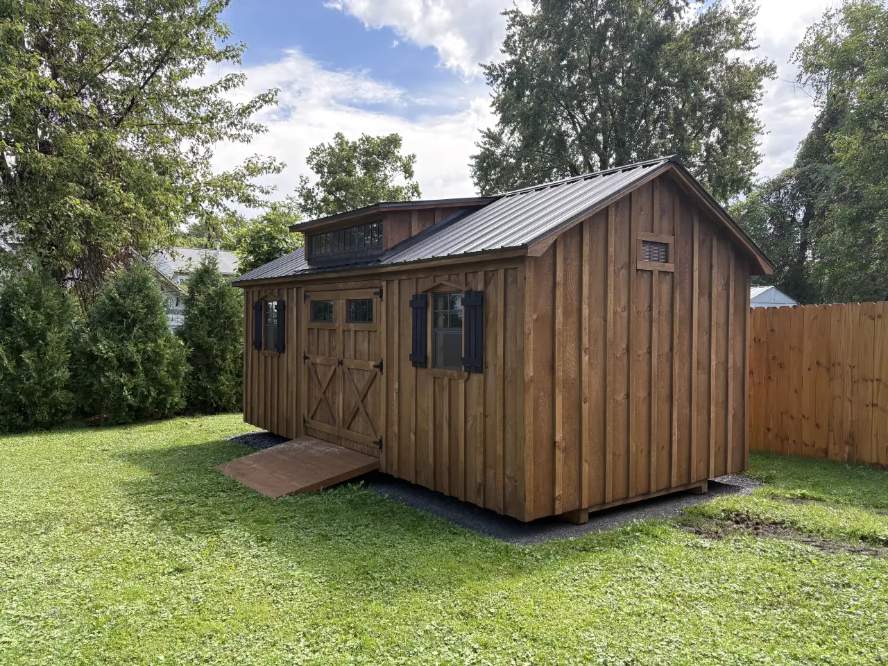 Previously delivered shed from Cross Road Structures
