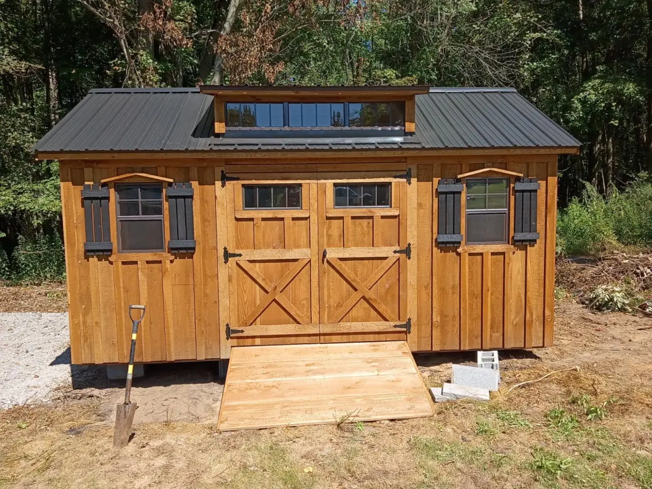 Previously delivered storage shed from Cross Road Structures