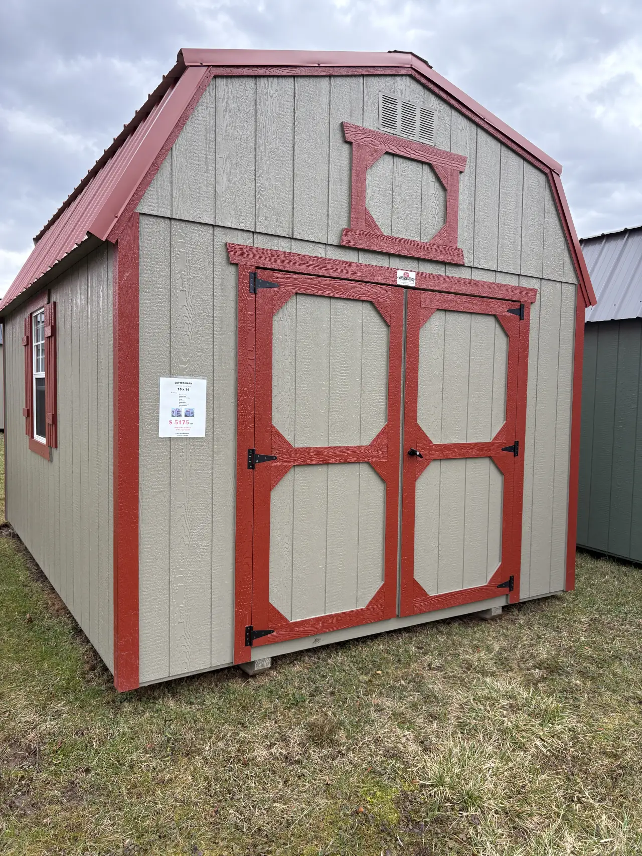10x14 Lofted Barn