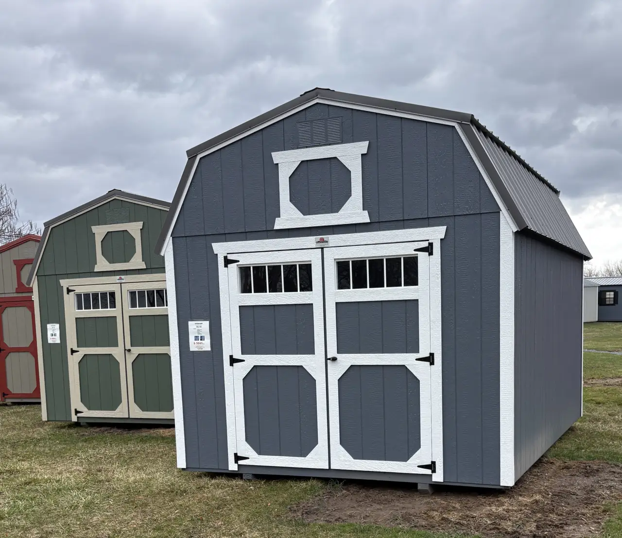 Lofted barns and mini barns from Cross Road Structures