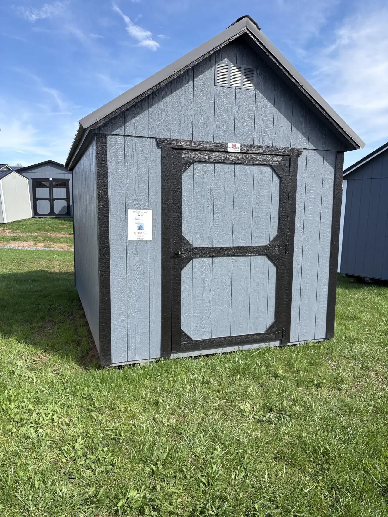 Utility and A-frame sheds available from Cross Road Structures