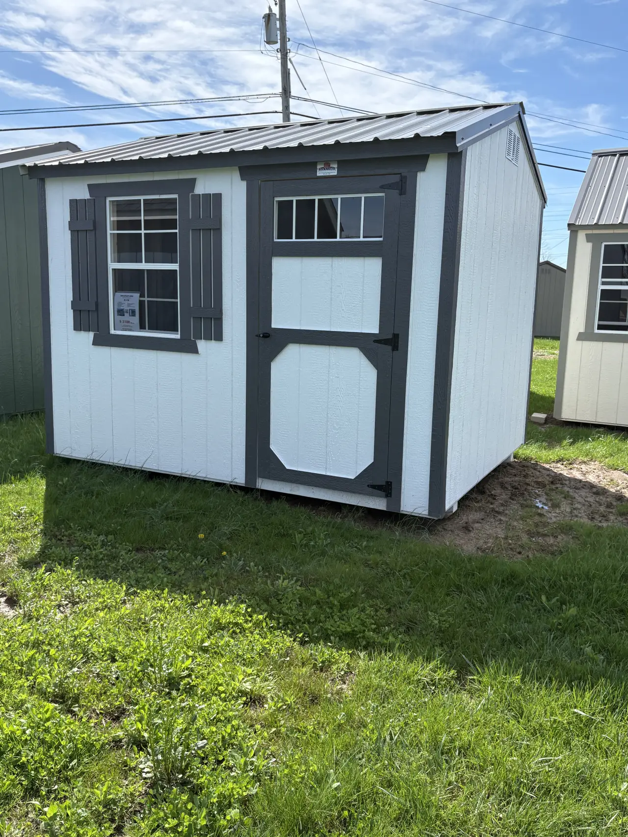 8x10 Side Utility Shed