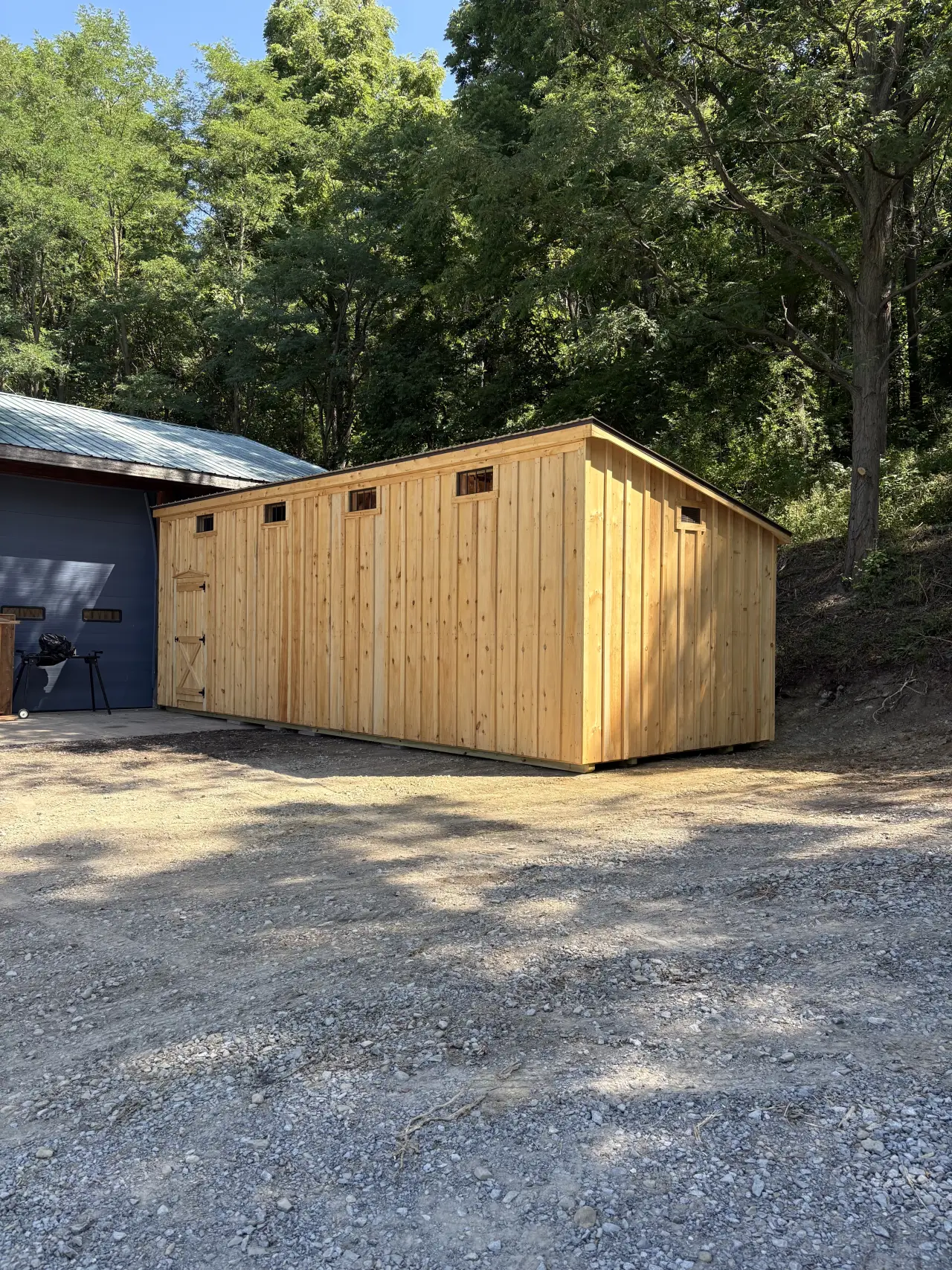 Previously delivered storage shed from Cross Road Structures