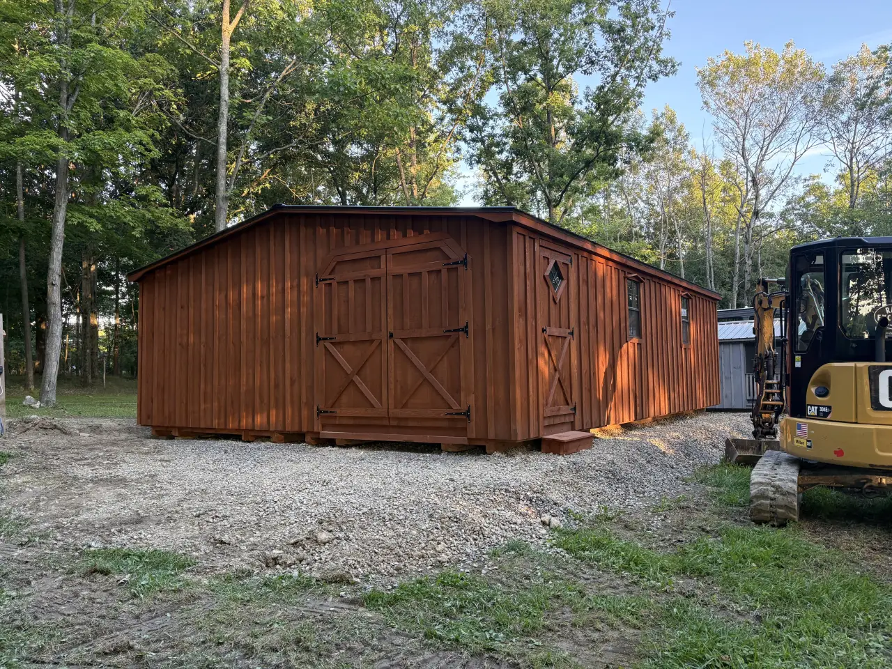 Previously delivered storage shed from Cross Road Structures