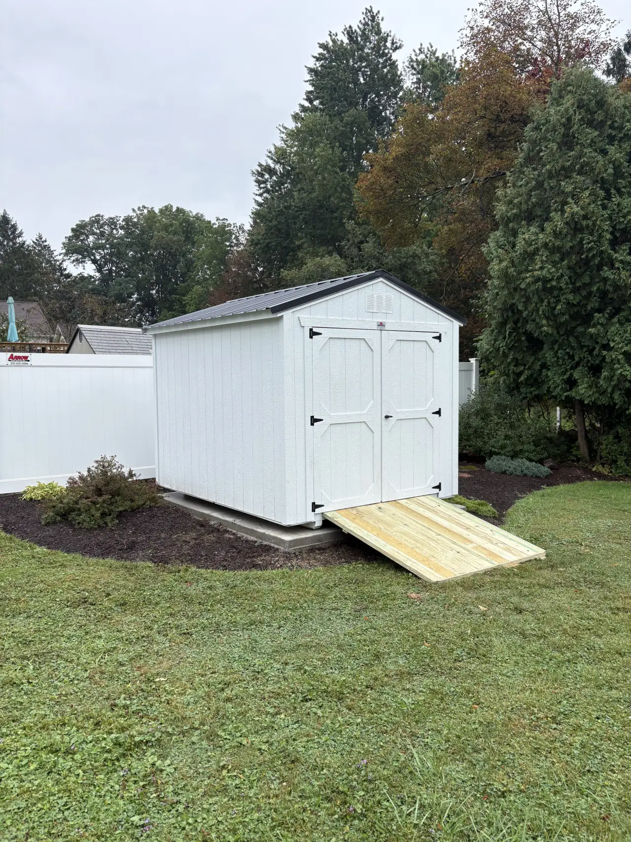 Previously delivered storage shed from Cross Road Structures