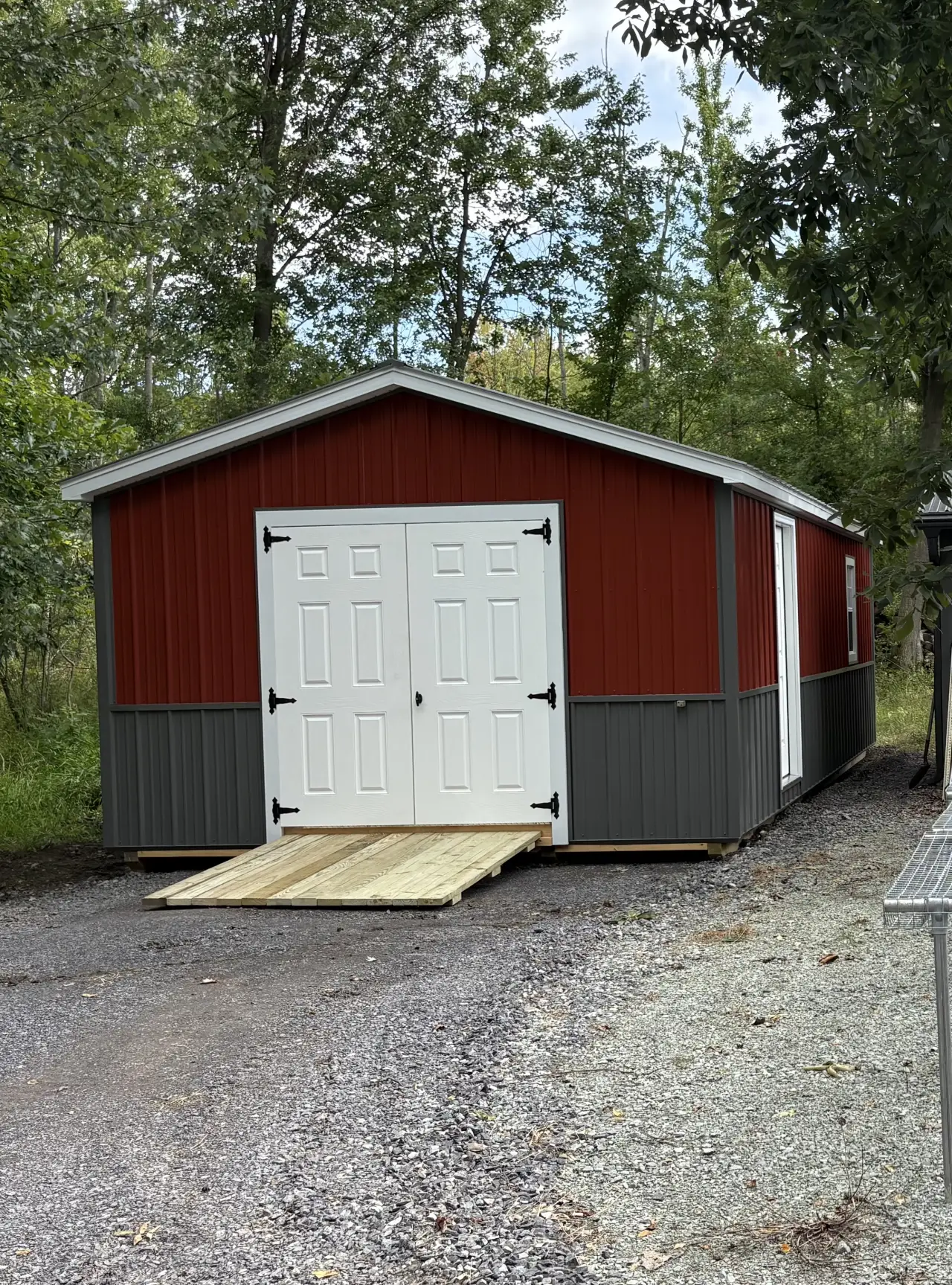 Previously delivered storage shed from Cross Road Structures