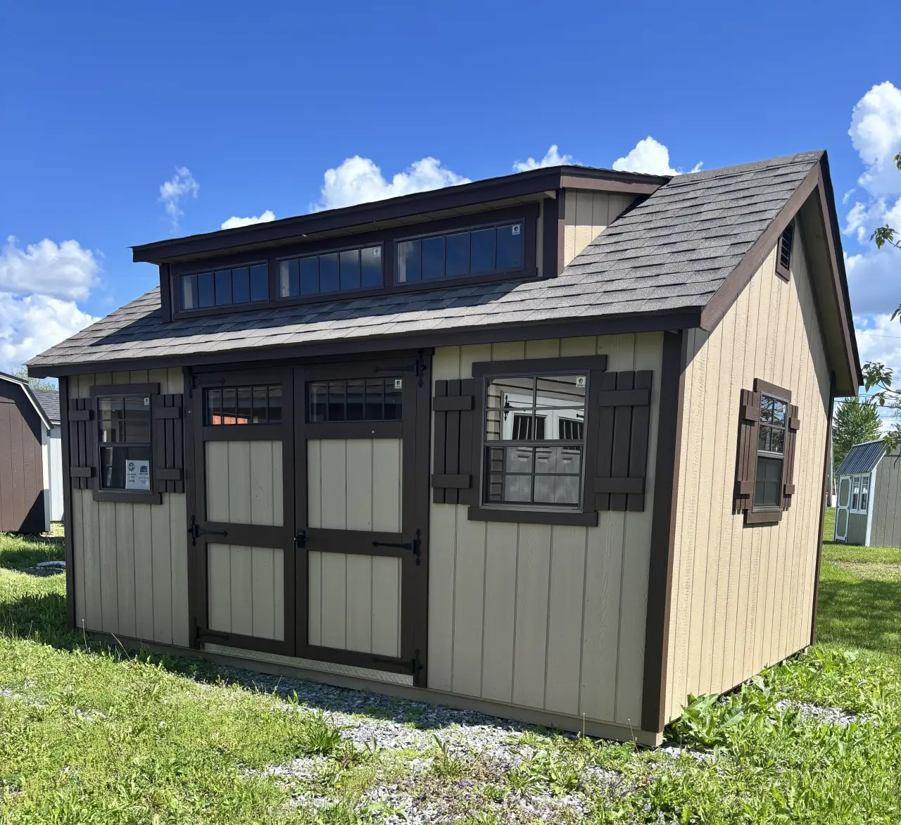 12x16 A-Frame Mini Row Dormer