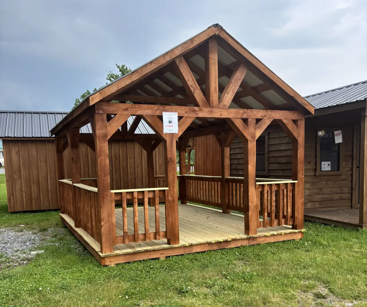 12x16 Post and Beam Pavilion
