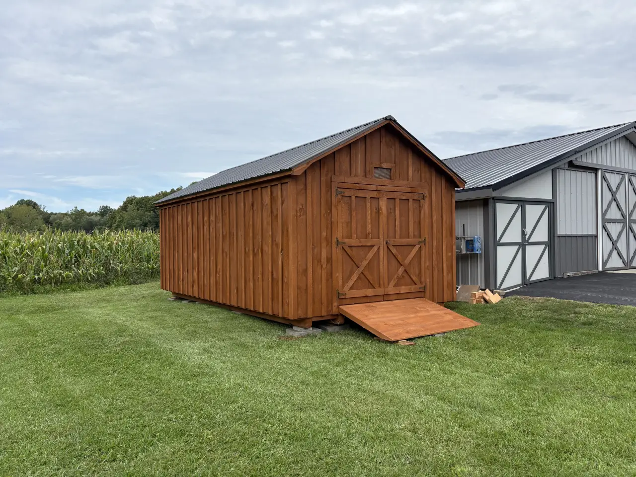 Previously delivered barn from Cross Road Structures