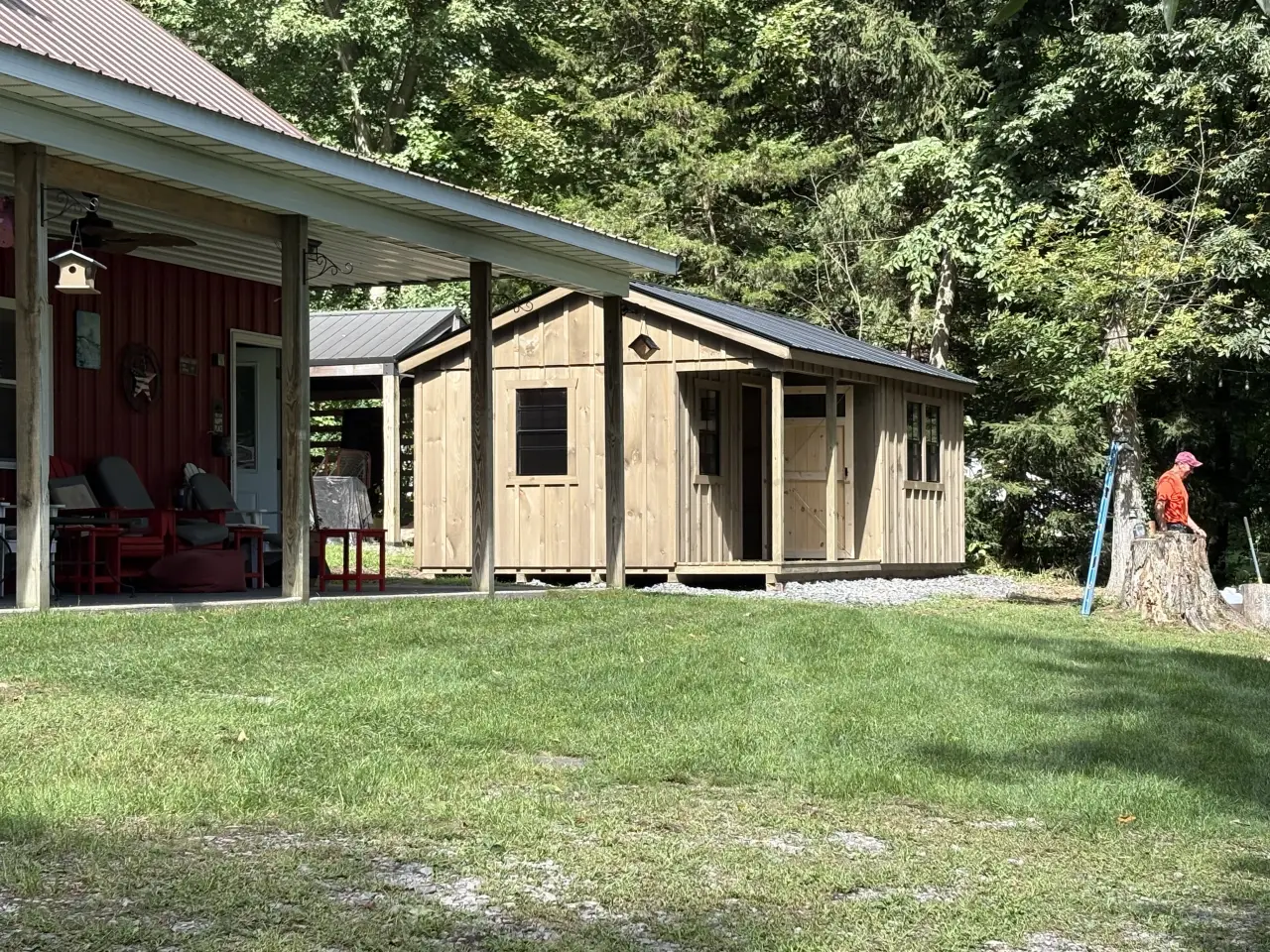 Previously delivered storage shed from Cross Road Structures
