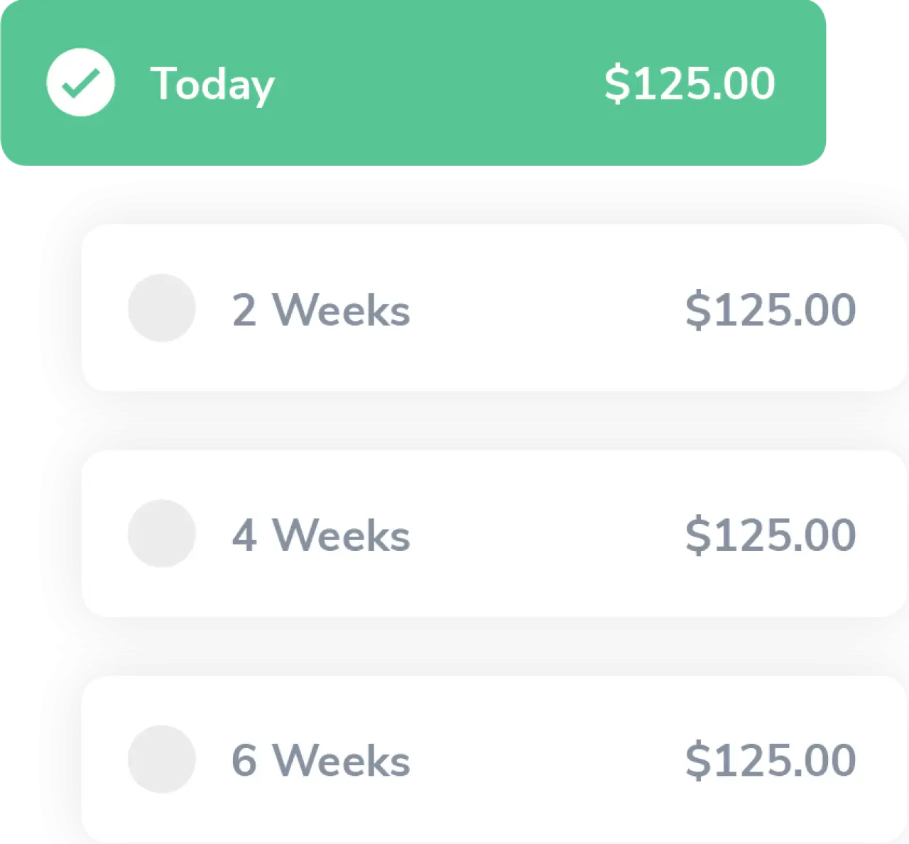 Bread financing price options