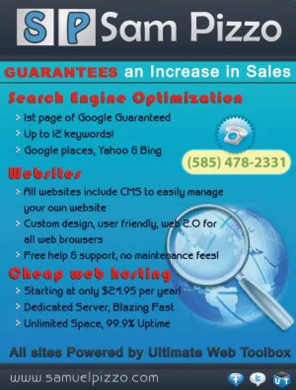 Sam Pizzo web services archive image from 2008