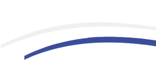 Two curved lines, one dark blue and one light gray, on a light gray background.