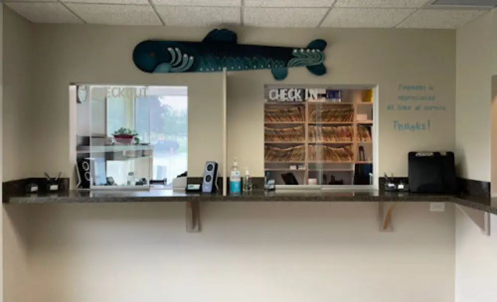 Reception area at Eastside Pediatric Dental.