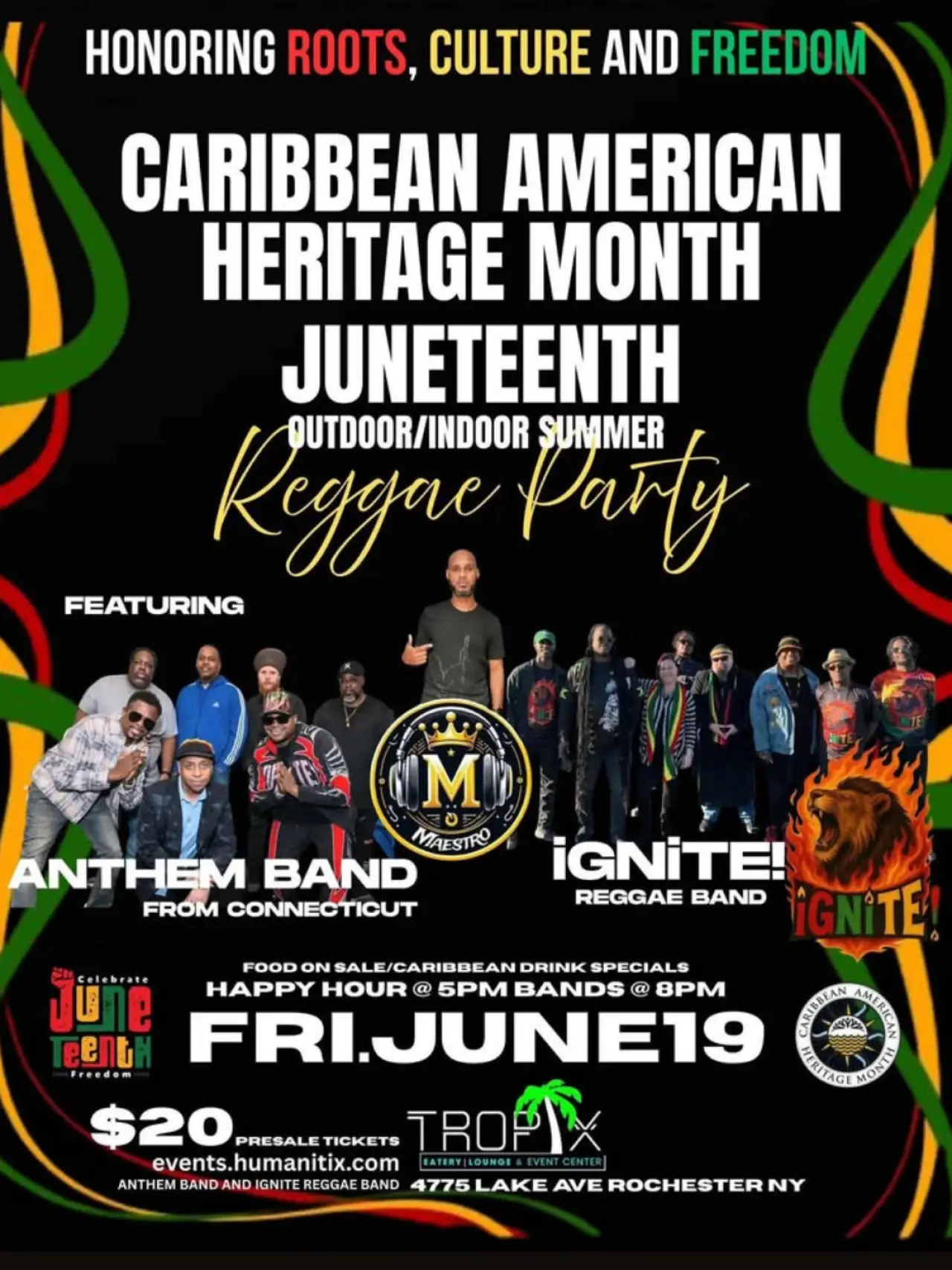 Caribbean American Heritage Month Juneteenth Reggae Party