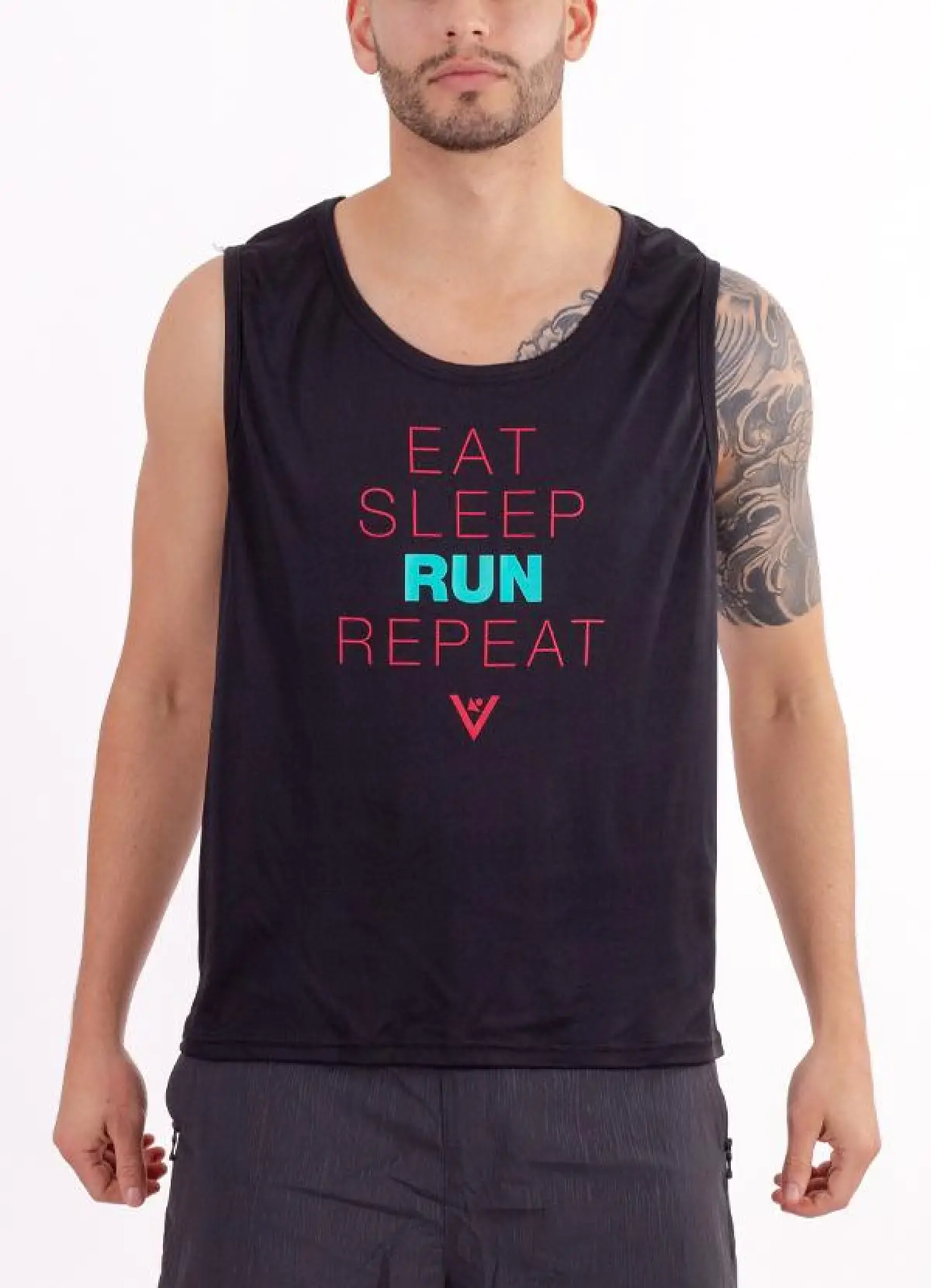 Men's "Eat, Sleep, Run, Repeat" Performance Tank