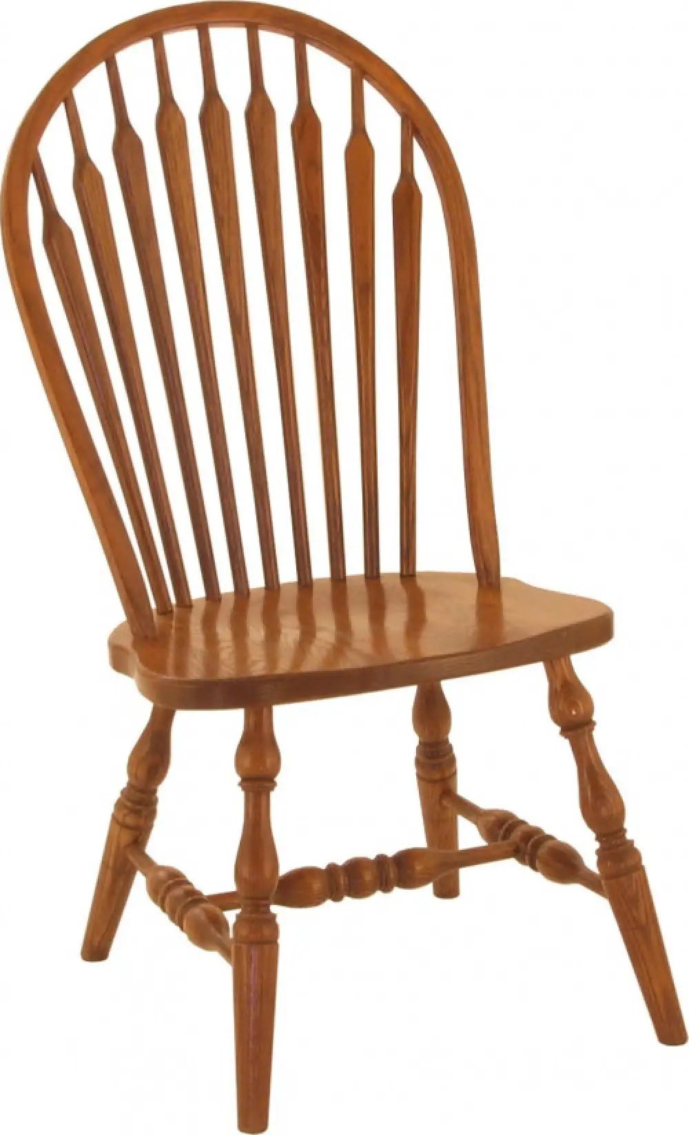 High Shell Side Chair with Turned Legs