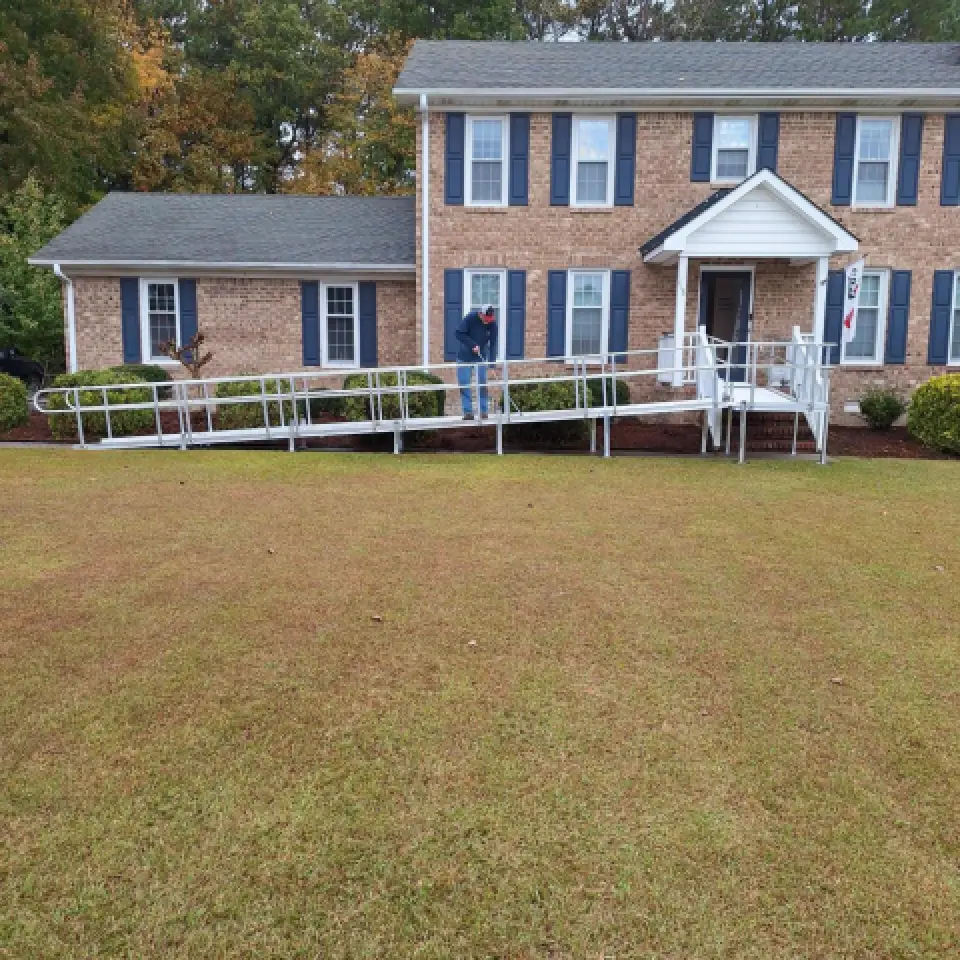 Modular wheelchair Ramp Install In Washington, NC