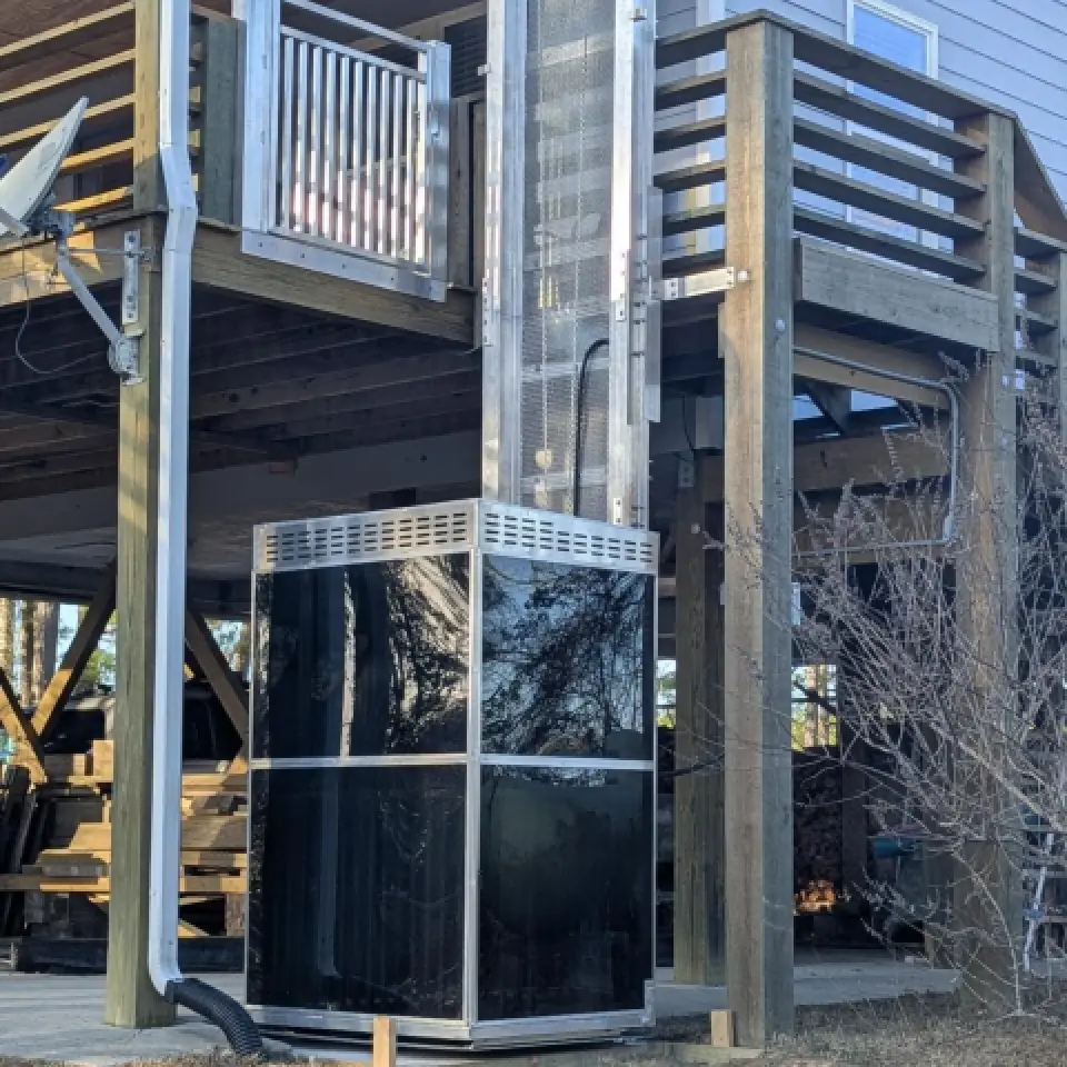 Elevated Home Porch Lift in Nags Head, NC