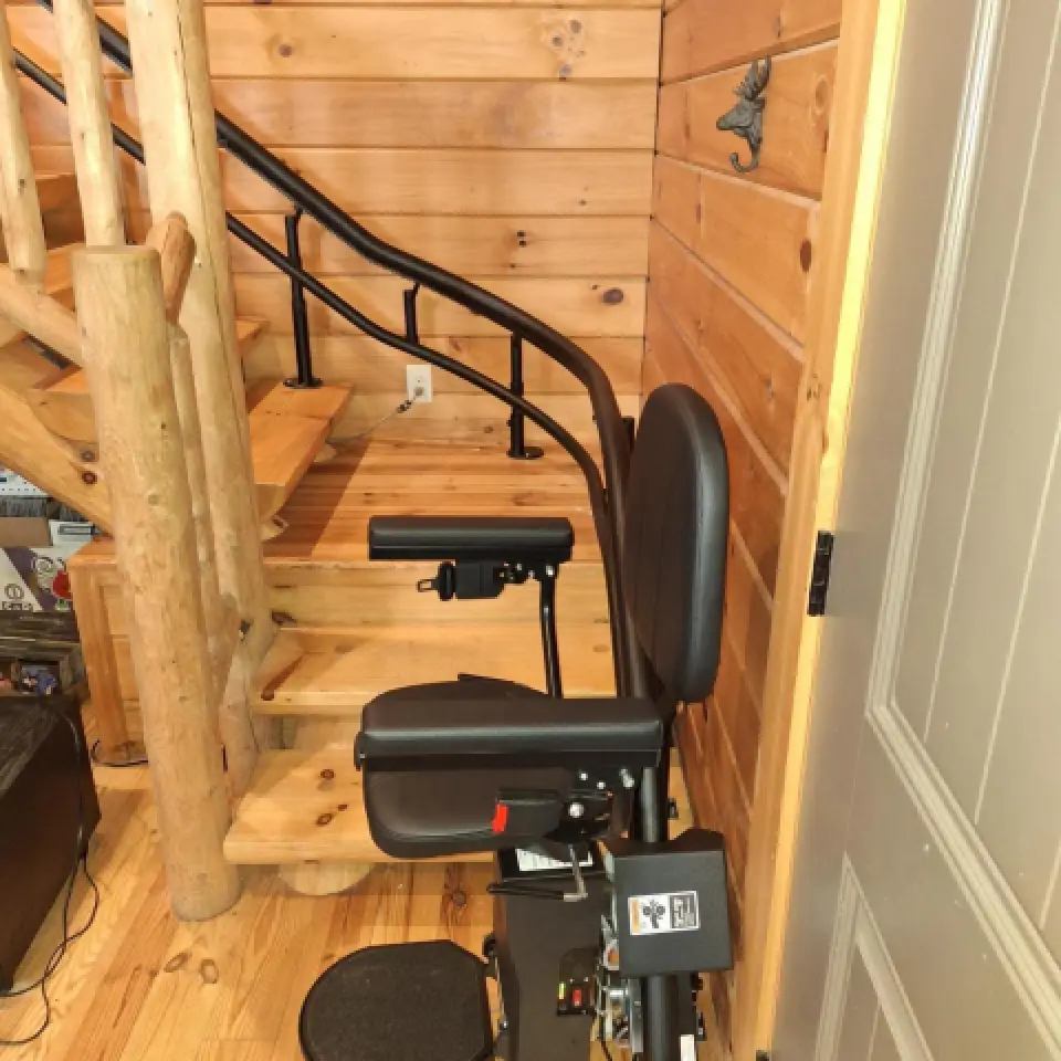 Curved Stairlift Installation in Grifton, NC