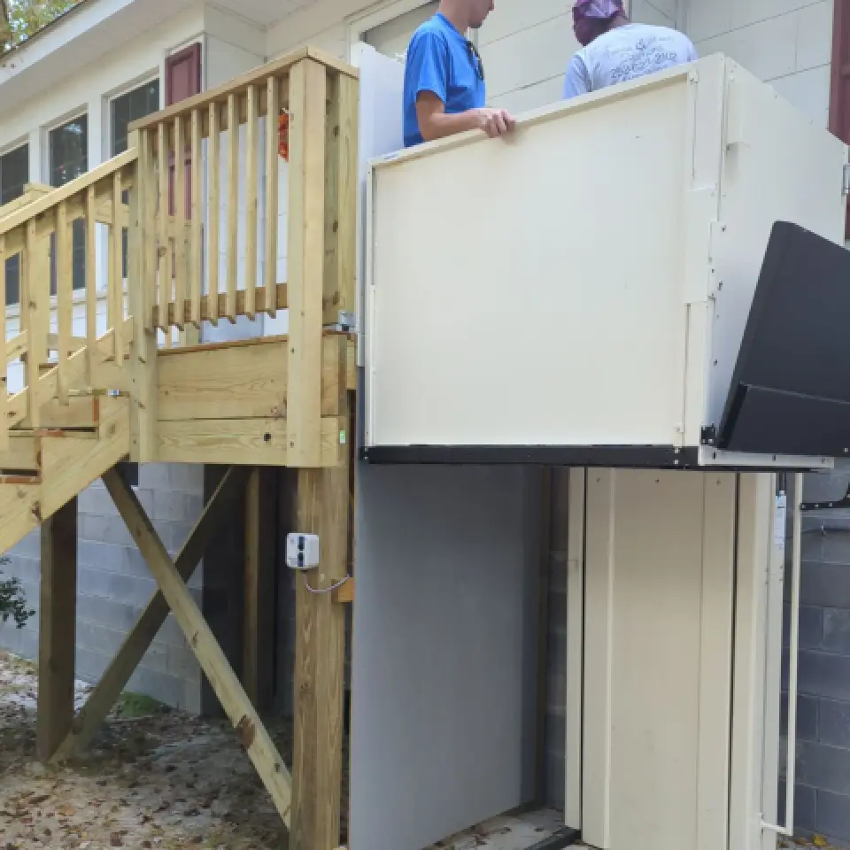 Porch Lift for elevated on in Oriental, NC