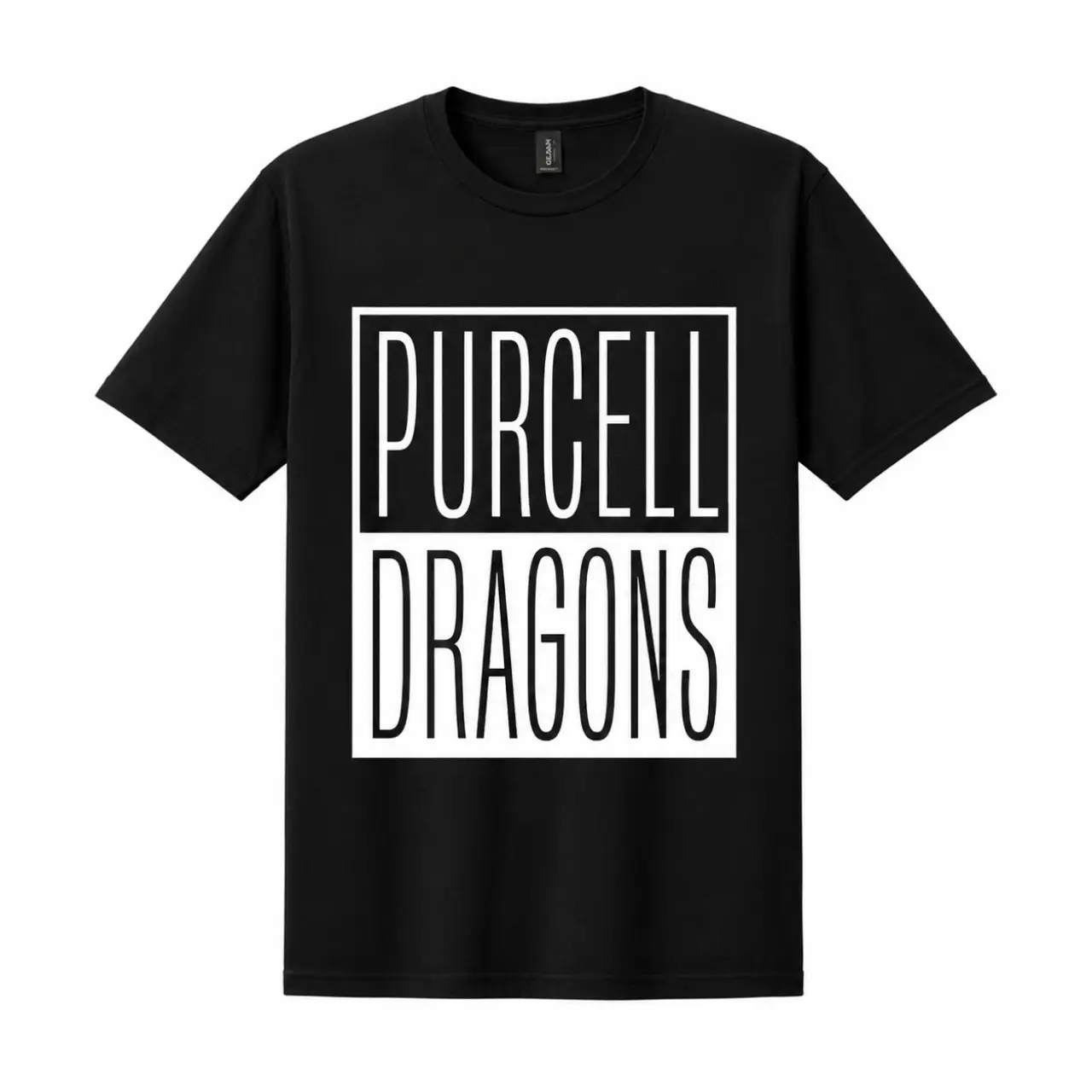Dragons Split Box Tee; Gildan