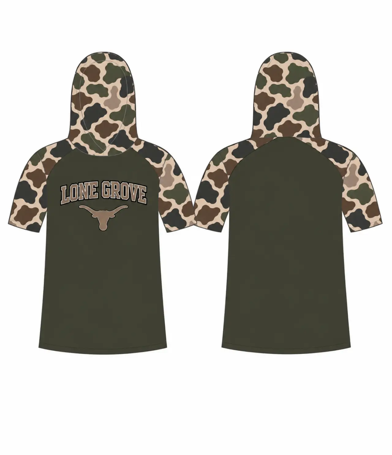 LG Camo Hooded Tee