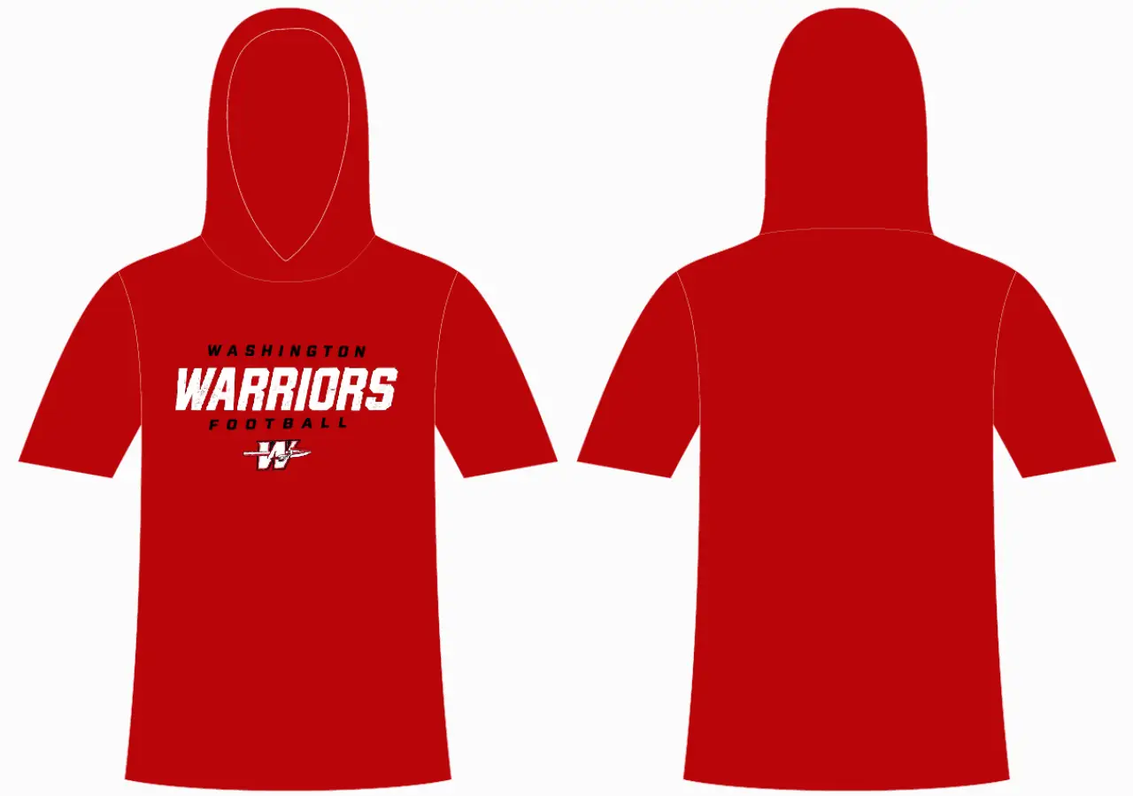 Football Hooded Tee, Dri-fit