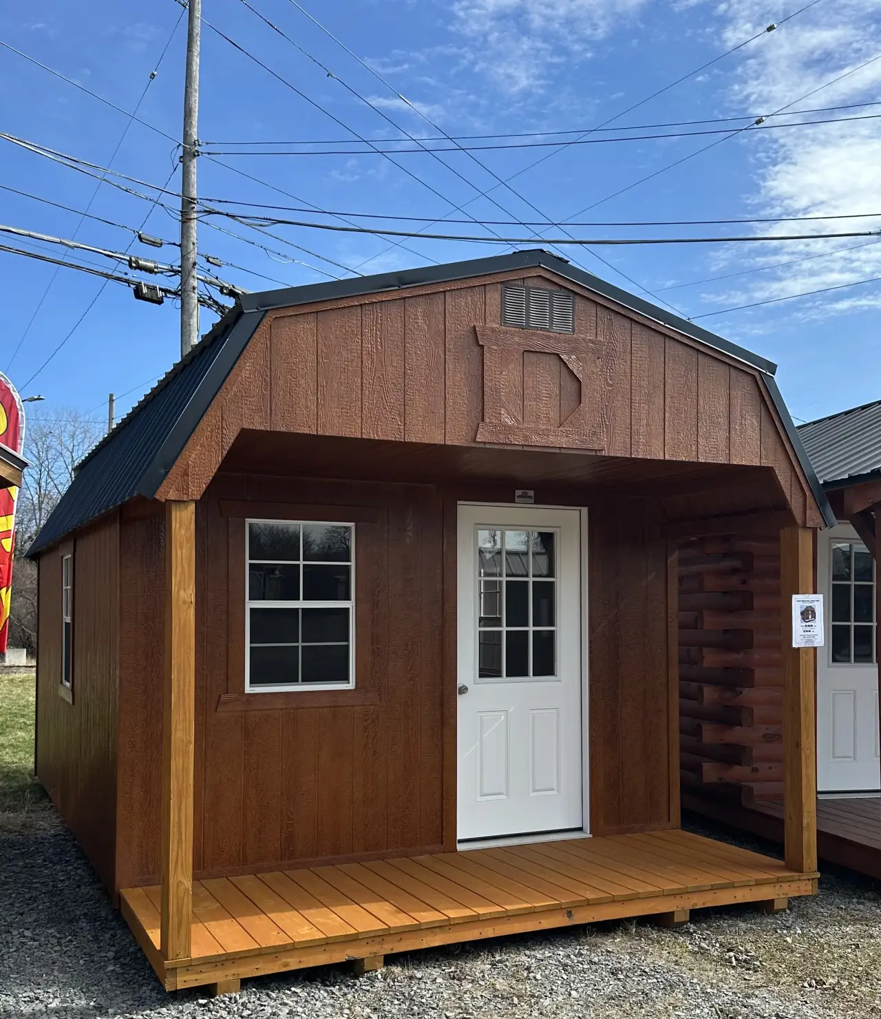 12x20 Wilderness Lofted Playhouse Cabin