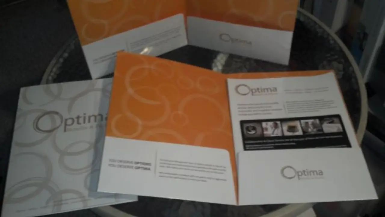 custom printed presentation folder