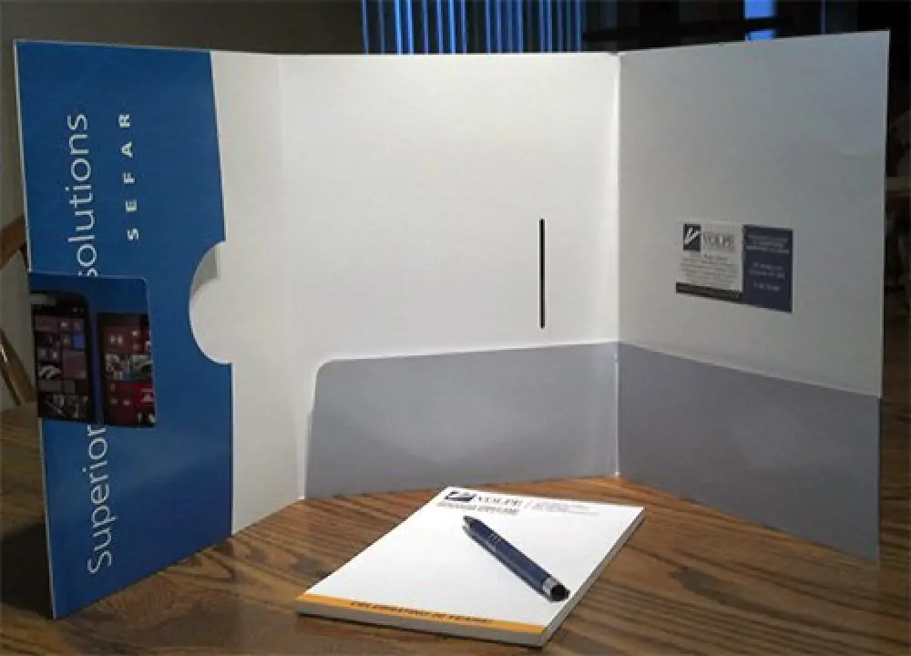 Custom Printed Tri-Panel Folder