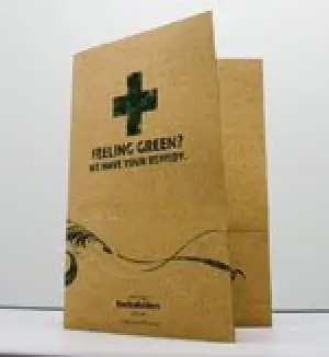 The 100% Post-consumer recycled Envirofolder