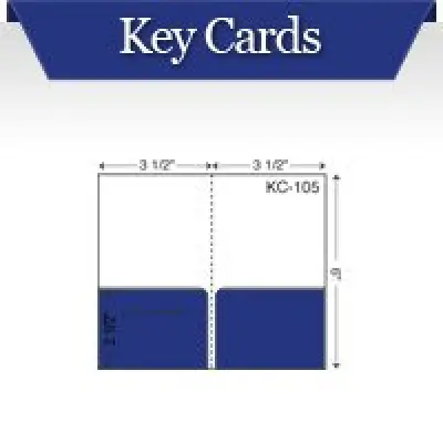 Custom Printed Hotel Key Card Pocket Folders