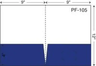 PF 105 Two Pocket Folder