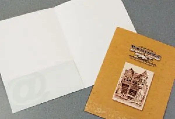 110 Single Left Pocket Folder - Standard Pocket Folder