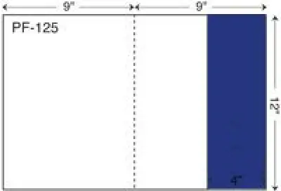 PF 125 Single Vertical Pocket Folder
