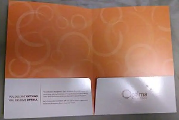 Standard Two Pocket Folder Inside Example