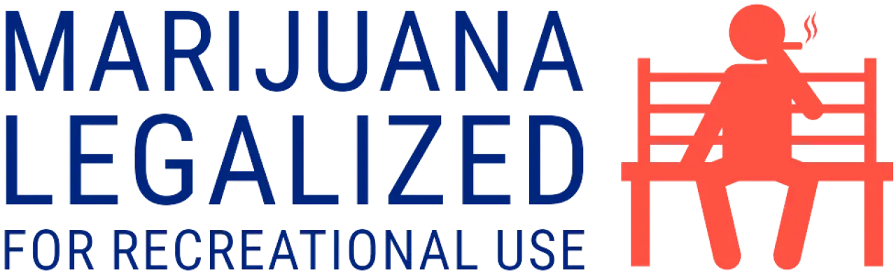 Marijuana legalized for recreational use, with person smoking on a bench.