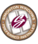 Circular Simonton Windows Preferred Installer logo with stylized S over a window graphic.